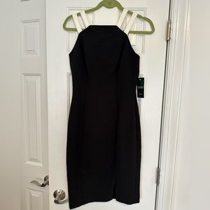 Never worn Ralph Lauren size 4 black dress